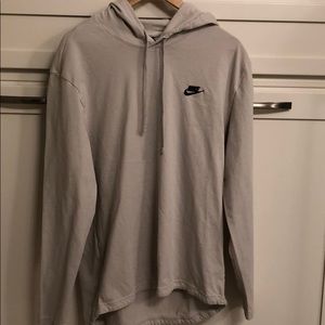 Nike creme colored pull over hoodie.  Sz XL